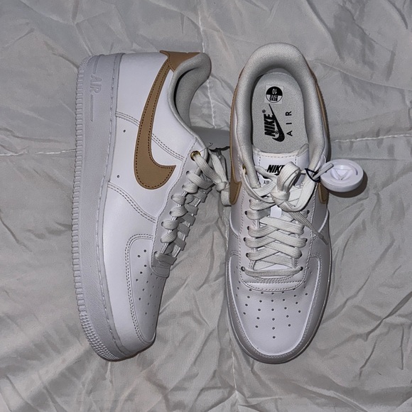 Nike Shoes Nike Air Force Tan Swoosh Poshmark